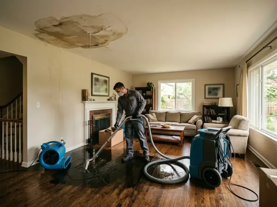 attic-pipe-burst-ceiling-drip-008 — frequently asked questions, Water Damage Restoration & Carpet Care in West Springfield,…